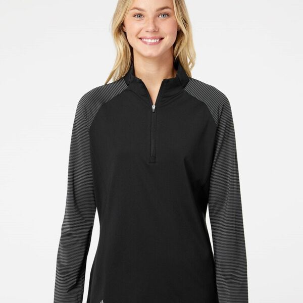 Adidas Women's Ultimate365 Lightweight Raglan Quarter-Zip Pullover A521 Women's Ultimate365 Lightweight Raglan Quarter-Zip Pullover Thumbnail
