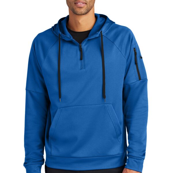 Nike Therma FIT Pocket 1/4 Zip Fleece Hoodie NKFD9742 Therma FIT Pocket 1/4 Zip Fleece Hoodie Thumbnail