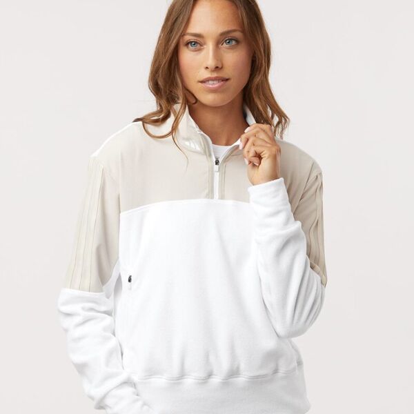 Adidas Women's Fleece Quarter-Zip Pullover A601 Women's Fleece Quarter-Zip Pullover Thumbnail