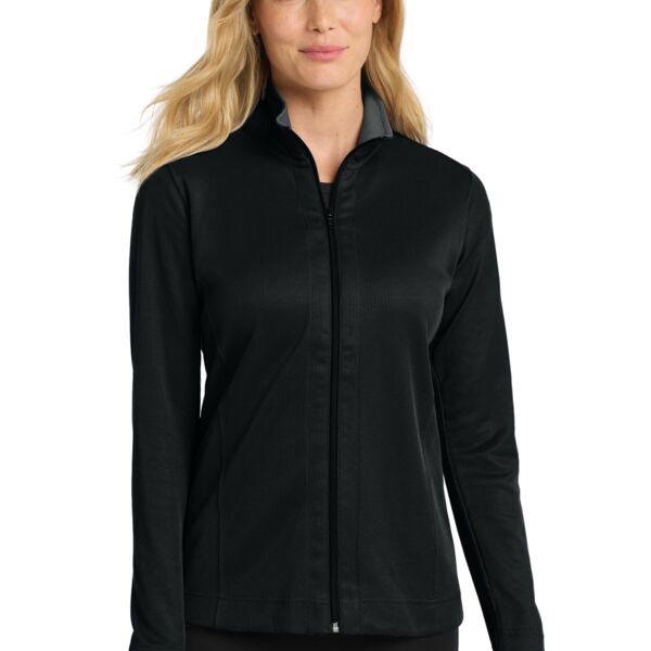 Port Authority Women's Vertical Texture Full Zip Jacket L805 Women's Vertical Texture Full Zip Jacket Thumbnail