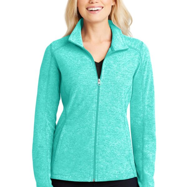 Port Authority Women's Heather Microfleece Full Zip Jacket L235 Women's Heather Microfleece Full Zip Jacket Thumbnail