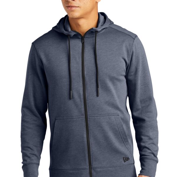 New Era Tri Blend Fleece Full Zip Hoodie NEA511 Tri Blend Fleece Full Zip Hoodie Thumbnail
