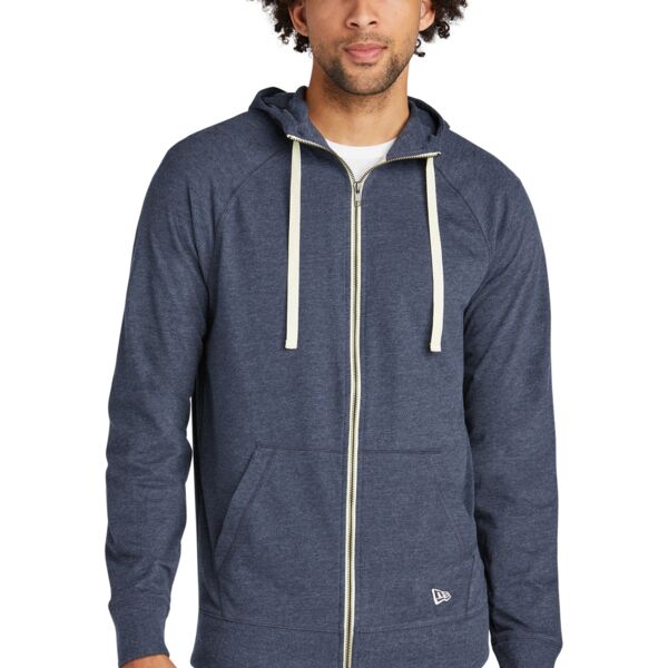 New Era Sueded Cotton Blend Full Zip Hoodie NEA122 Sueded Cotton Blend Full Zip Hoodie Thumbnail