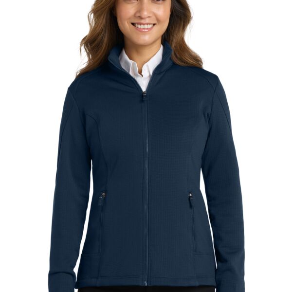 Port Authority Women's Grid Fleece Jacket L239 Women's Grid Fleece Jacket Thumbnail