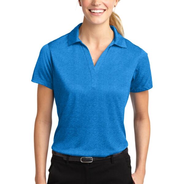 Sport Tek Ladies Heather Contender Polo LST660 Ladies Heather Contender Polo Thumbnail