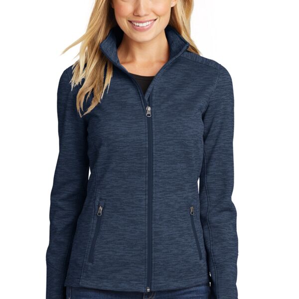 Port Authority Women's Digi Stripe Fleece Jacket L231 Women's Digi Stripe Fleece Jacket Thumbnail