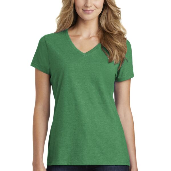 Port & Company Women's V-Neck Fan Favorite 50/50 Blend T-Shirt LPC455V Women's V-Neck Fan Favorite 50/50 Blend T-Shirt Thumbnail