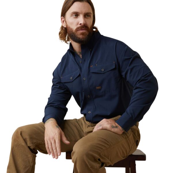 ARIAT Long-Sleeve Rebar Made Tough VentTEK DuraStretch Work Shirt Thumbnail